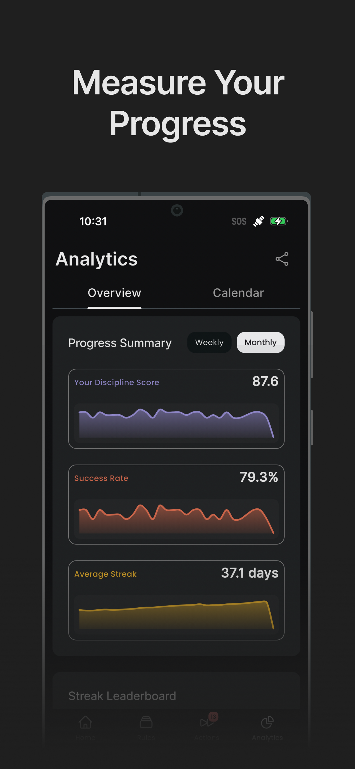 Disciplinely app preview 3